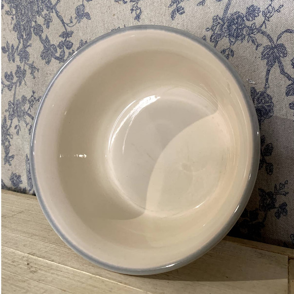 Vintage Pfaltzgraff Sunrise Pink & Blue Stoneware Everything Bowl - Picture 3 of 6